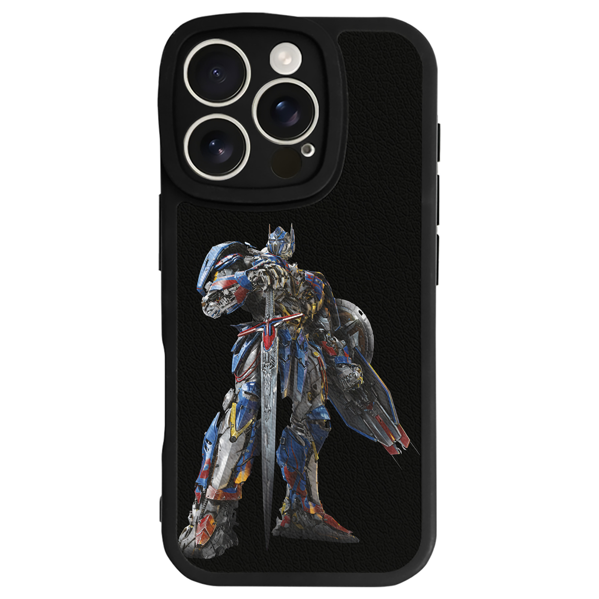 （画像用） Transformers トランスフォーマー 【iPhone 16シリーズ対応】シリコンスマホケース（レザー調） 材質：シリコン
